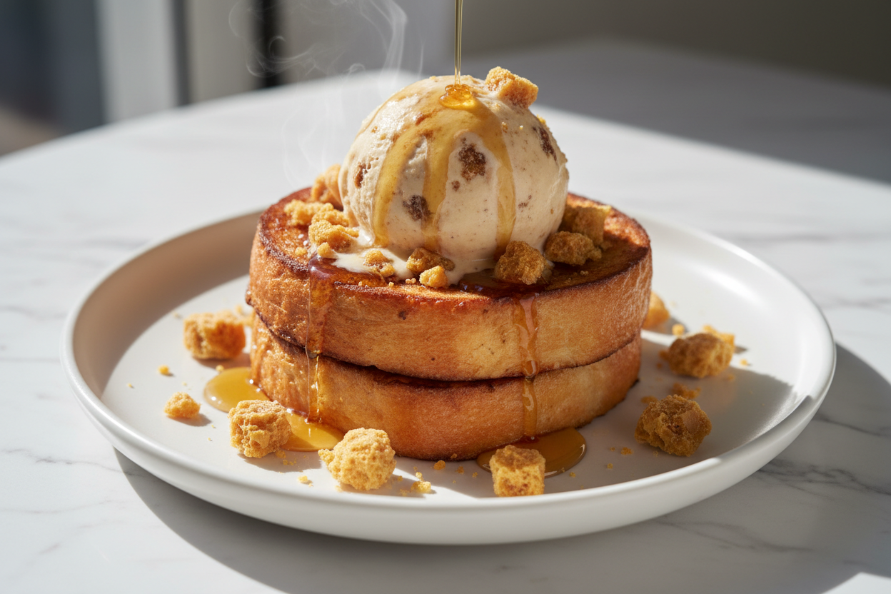 Hokey Pokey Bagel French Toast