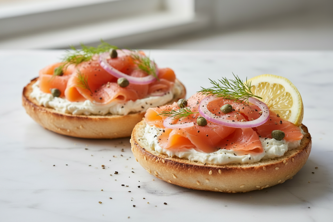 Smoked Salmon & Dill Bagel Bites